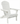 White embossed wood folding Adirondack chair angled product view by charmydecor