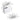 CharmyDecor white floating bathroom vanity and curved ceramic sink with dimension annotations.