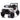 Charmydecor white ride on car off-road front view with LED lights and parental remote control