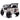 Charmydecor white ride on car rear view with JK off-road styling and license plate design