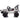Charmydecor white ride on car side profile view showing full off-road racing truck body design