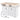 Charmydecor white rolling kitchen island with wood-tone dual drop leaf countertop, power cord, drawers, doors, and side rack