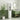 charmydecor white tall bathroom storage cabinet with open shelves beside green bathroom vanity