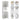Charmydecor white tall cabinet with open doors showing shelves drawer metal hinge and anti-tipping device