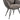 Chair with brown cushions and a metal frame on a white background