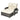 Outdoor lounge chair with beige cushions on a white background