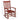 charmydecor wine red wooden rocking chair dimensions showing 27.2 inch width 33.9 inch depth and 45.3 inch height