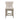 Charmydecor wooden counter stool with back front view 360 swivel upholstered counter height stool solid wood legs beige