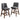 CharmyDecor wooden counter stool with back set of 2 isolated studio product view dark grey swivel bar stools