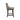 Charmydecor wooden counter stool with back side view showing curved backrest and upholstered chenille seat in taupe