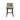 Charmydecor wooden counter stool with back in taupe chenille upholstery featuring dark walnut wood frame and gold footrest