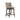 Charmydecor wooden counter stool with back side view showing curved backrest and upholstered chenille seat in taupe