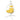Hanging chair with yellow cushions on a white background