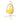 Yellow cushioned hanging chair with wooden frame on a white background