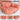 Peach-colored cushion on a hanging chair with features highlighted.
