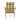 Charmydecor Zuma natural wood Adirondack chair back view with folding outdoor lounge frame
