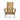 Charmydecor Zuma natural wood folding Adirondack chair front view with wide armrests and slatted back