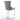 CharmyDecor chrome counter stool rear view showing backrest curve and full upholstered velvet finish