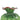Close-up of red rim on green glass vase