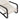 Close-up of seat cushion and black metal arm of modern chair