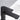 close up view of matte black faucet single lever handle