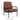 28" PU Brown Leather Armchair 