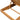 Detail of Charmydecor acacia wood chaise lounge adjustable backrest support frame in teak finish
