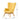 Dimension view of yellow armchair – 27”W x 29”D x 37.5”H
