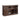 Dimensional diagram of espresso farmhouse TV stand with interior shelf measurements labeled.
