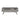 Front view of gray oak coffee table in closed position with sleek handle-less drawers