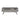 Front view of gray oak coffee table in closed position with sleek handle-less drawers