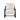 Front view of oatmeal upholstered lounge chair with black arms