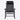 Front view of black folding outdoor rocking chair with breathable mesh seating - Charmydecor