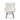 Front view of modern teddy rocking chair with high back and thick cushions