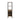 Front view of oak wine rack tower showing bottle storage and hanging glass rack