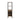 Front view of oak wine rack tower showing bottle storage and hanging glass rack