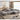Modern Oversized Modular Sectional Sofa with Chaise Lounge & Ottoman, 4-Piece Grey Tufted Chenille Couch