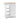 White kitchen cart with wooden top on a white background