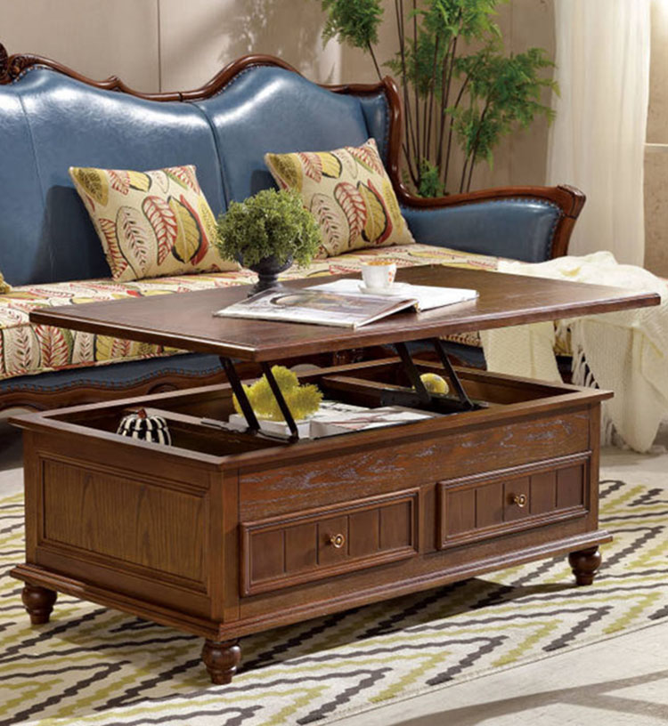 American Solid Wood Lift-Top Coffee Table – CharmyDecor