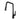 Matte black high arc kitchen faucet front view