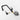 Matte black kitchen faucet package including hoses mounting hardware and faucet