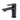 matte black modern bathroom faucet front view