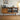 Mid-Century Modern Vintage Brown Solid Boxwood Sideboard Buffet with Fluted Glass Doors – 71" Credenza Storage Cabinet