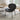 Modern accent chair with PU leather in living room setup