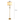 Gold Fabric Shade LED Floor Lamp