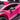 Close-up of a pink toy car with 'STO' branding on a white background