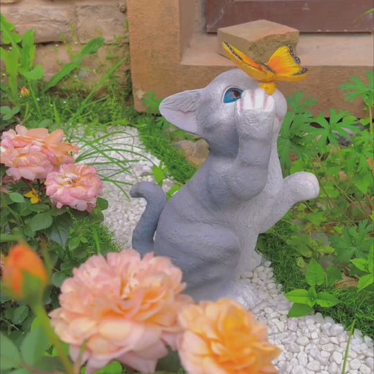 Cat Garden Statue - CharmyDecor