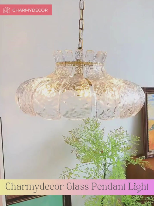 Glass Pendant Light Video- CharmyDecor