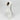Rear view of matte white abstract ceramic vase