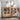 Rustic Sideboard with Glass Doors, 59" Solid Fir Wood Buffet Cabinet with Drawers and Iron Legs